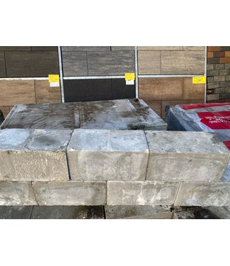 Partij 220 stuks Wallblock old grijs 30-15-15