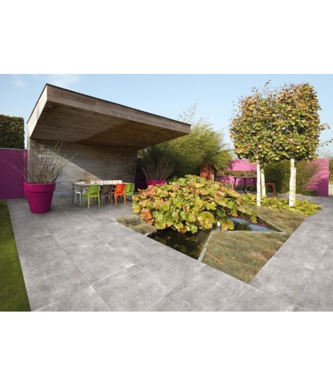 Geoceramica 60x60x4 cm Grafitto Grigio