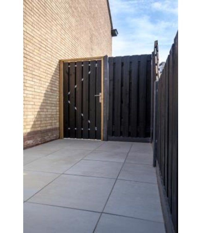 Roermond scherm 180x180 cm zwart gespoten