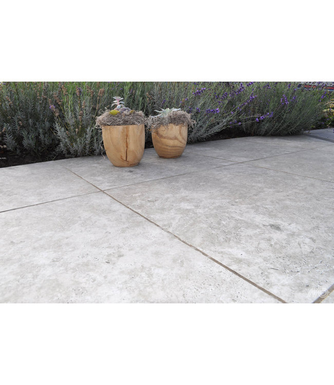 Ceramaxx Travertin Crosscut Silver 60x60x2cm