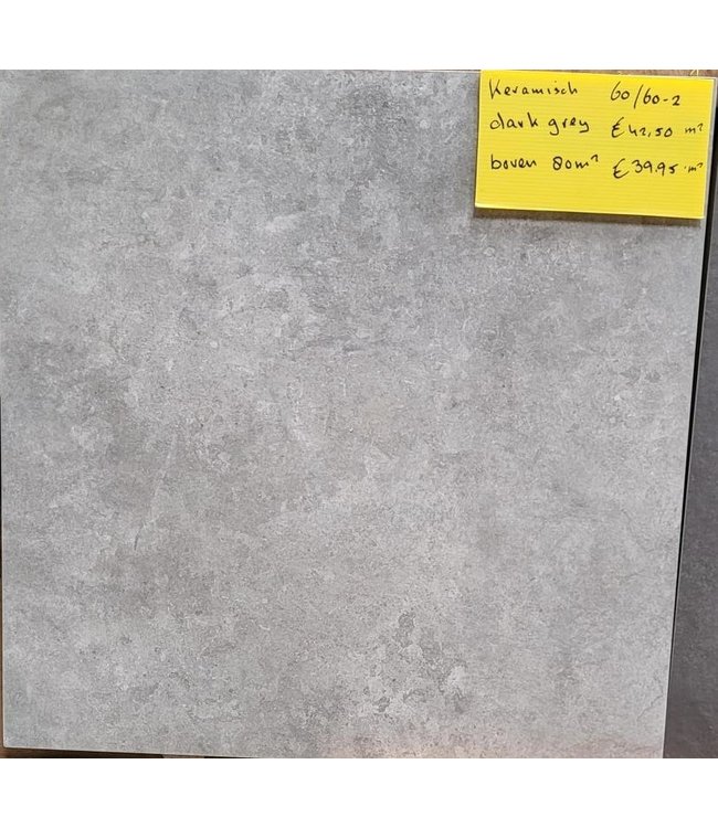 Partij Keramisch Dark Grey 60x60x2cm