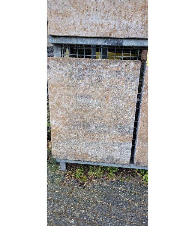 Partij 36m2 Musselkalk 75x60x8cm