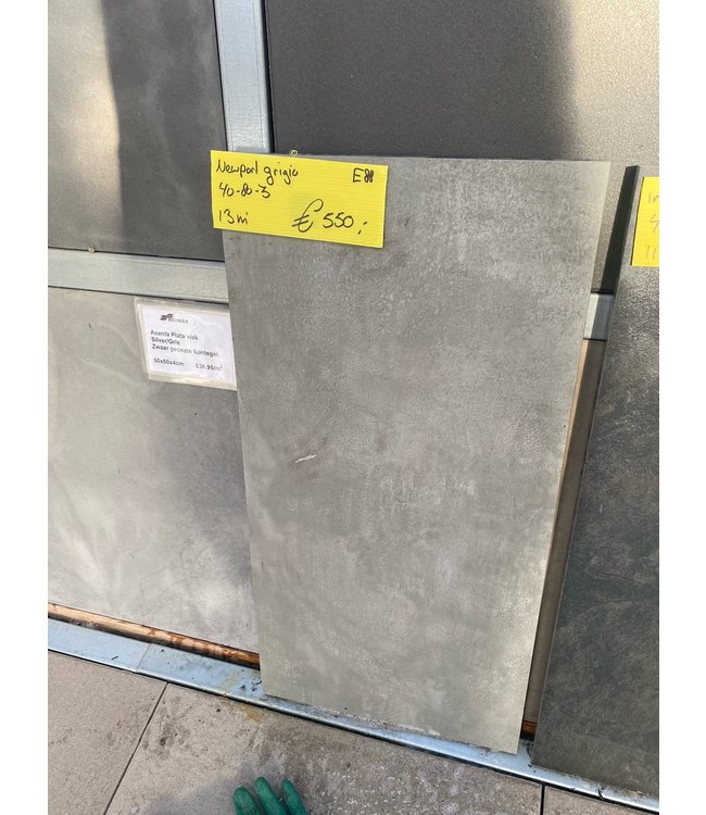 Partij E88 Newport grigio 40x80x3 keramische buitentegels
