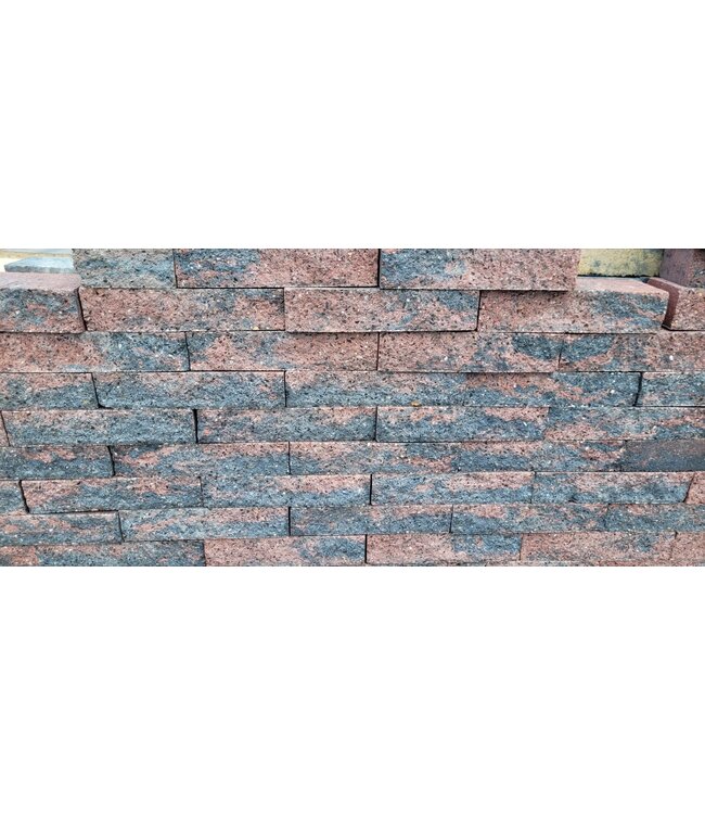 Partij Stapelblok Rood Genuanceerd 28x10x7cm