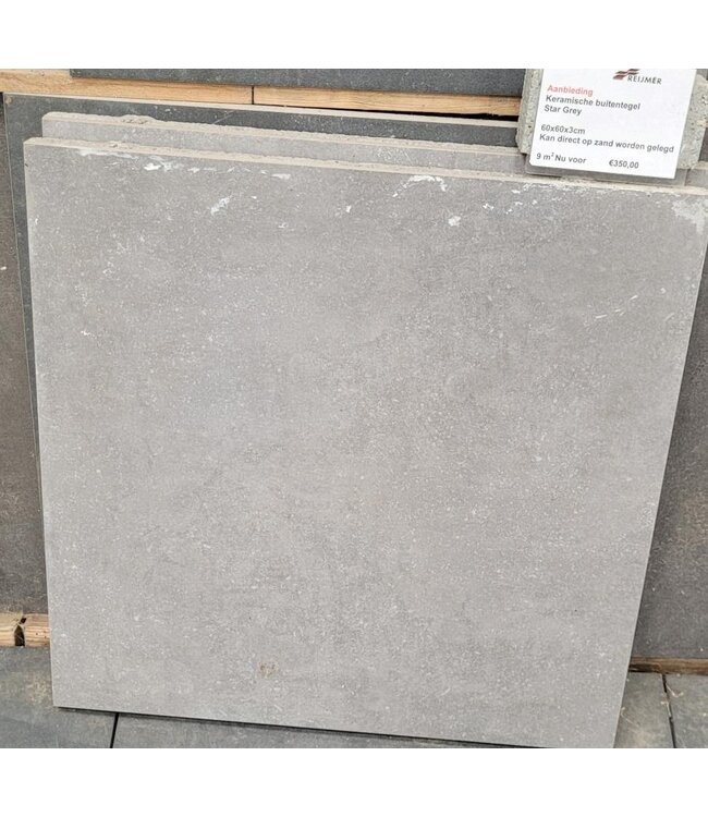 Partij 9m2 Star Grey 60x60x3cm
