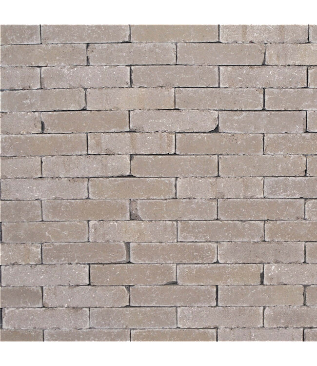 Clayville Cadzand Stone Grey gebakken waalformaat 20x5x6 getrommeld