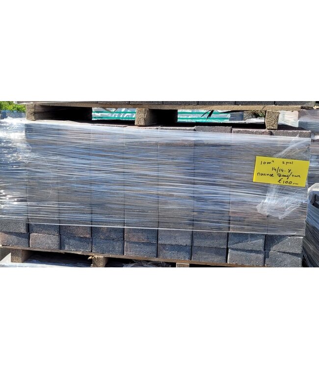 Partij 10m2 RoodZwart Genuanceerd 14x14x7cm