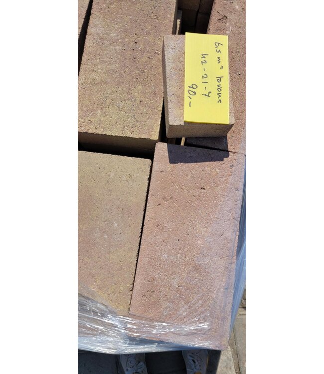 Partij 6.5m2 Brons 42x21x7cm