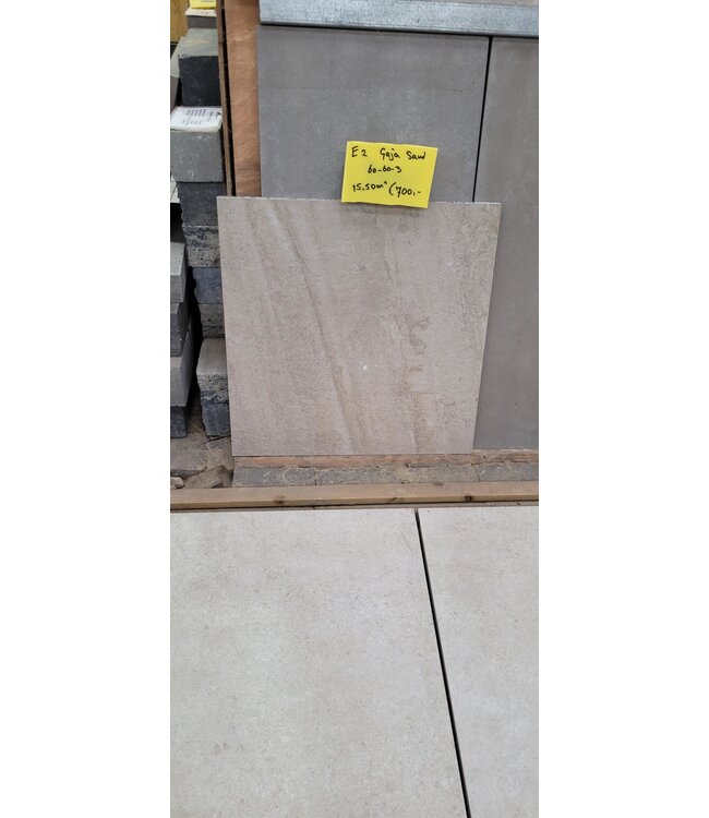 Partij 15m2 E2 Gaja Sand 60x60x3cm