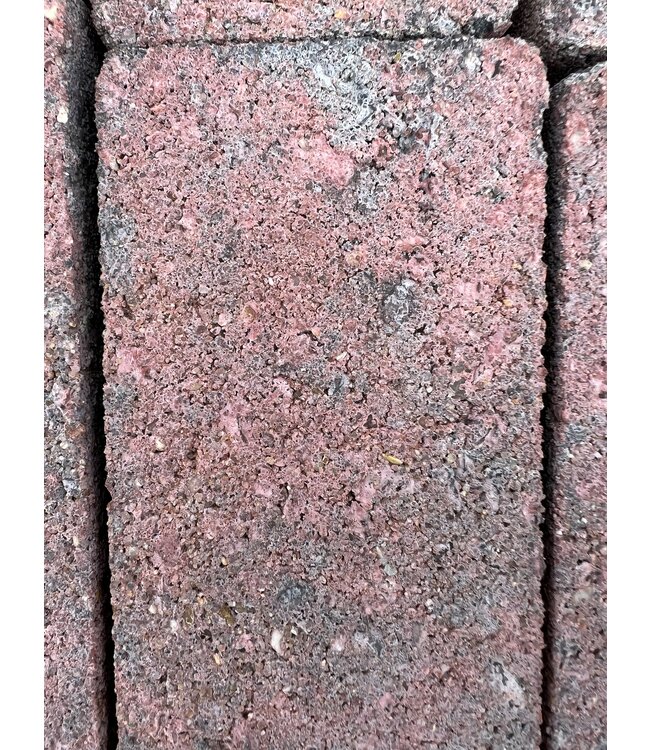 Partij 8.65 m² dikformaat rood/zwart