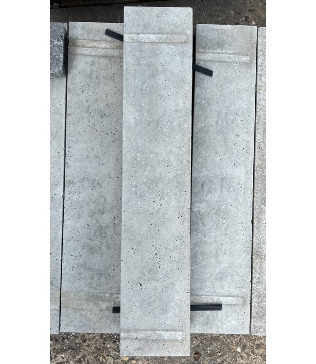 Partij 6 stuks schellevis grijs 100 x 20 x 12