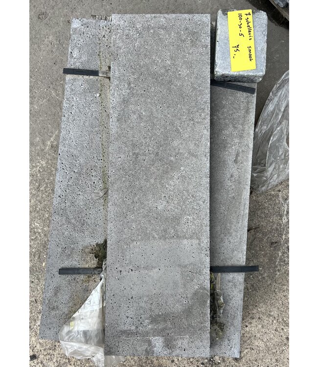 Partij 7 stuks schellevis smook 100 x 30 x 5