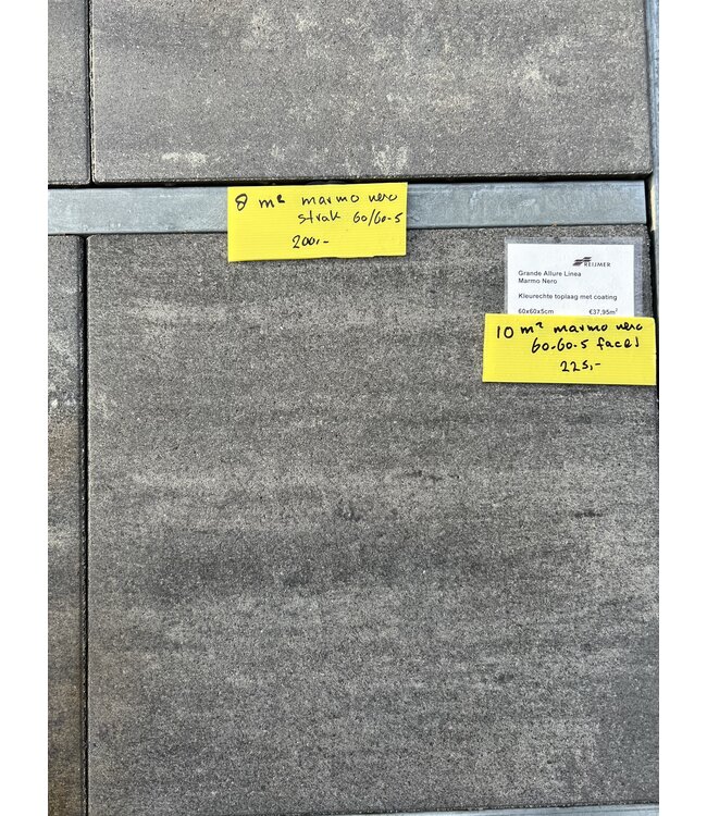 10 m² Marmo Nero facet