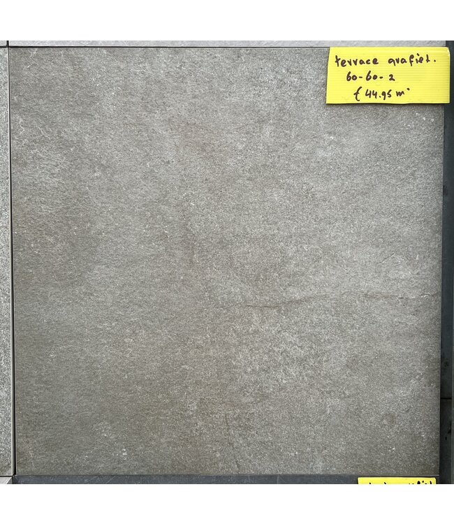 Keramisch Terrace Graphite 60x60x2
