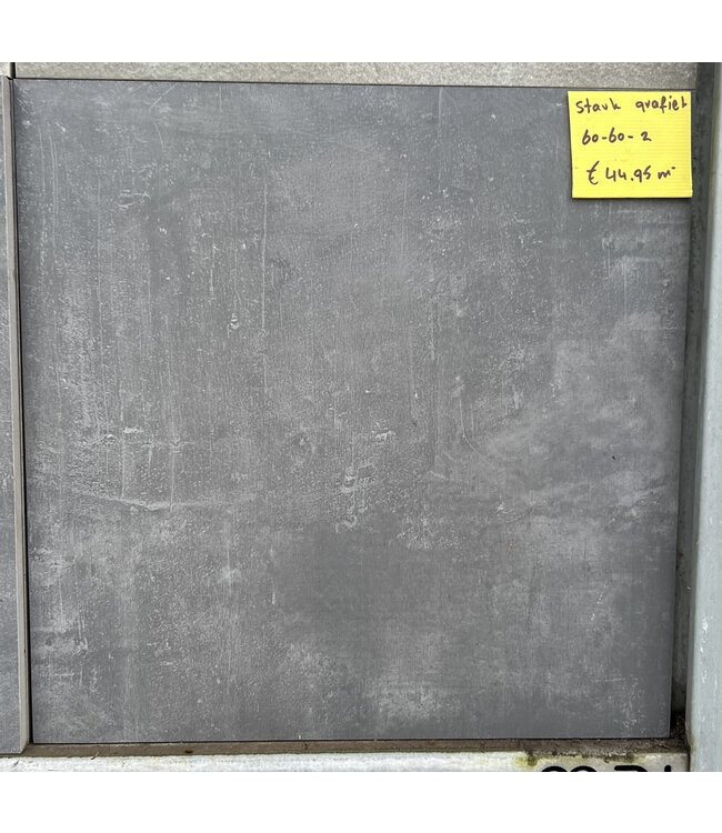 Keramisch Stark Grafiet 60x60x2