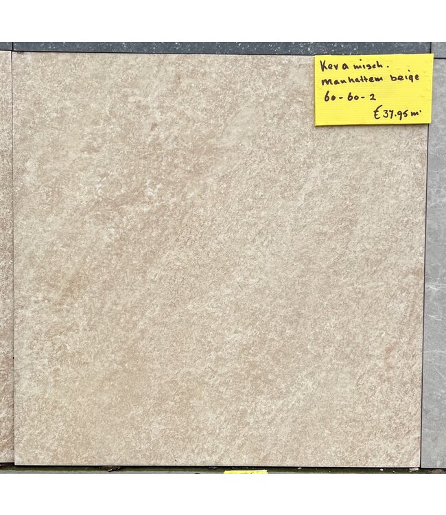 Keramisch Manhattan Beige 60x60x2