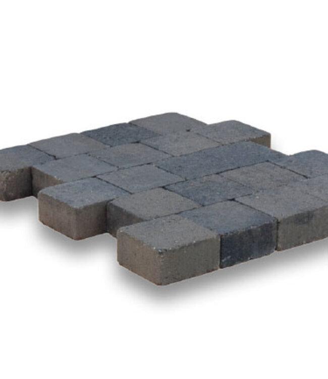 Kobbelstone Grijs/Zwart Getrommeld