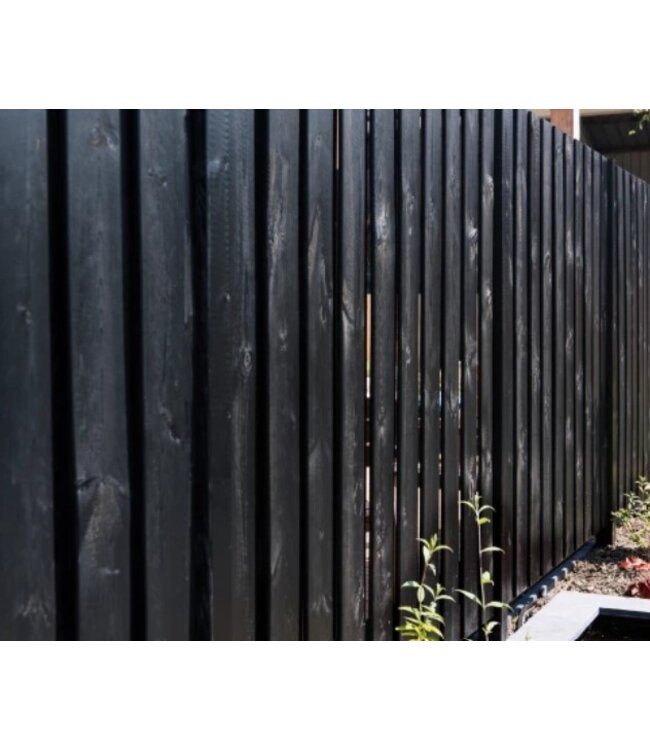 Roermond scherm 130x180 cm zwart gespoten