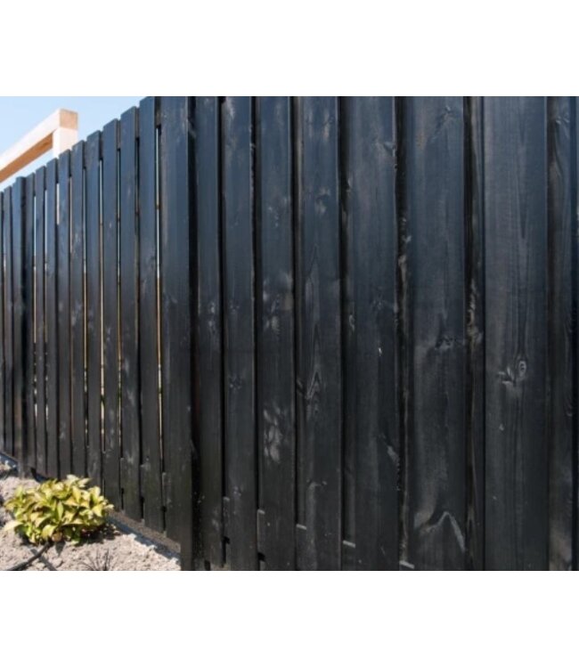 Roermond scherm 130x180 cm zwart gespoten