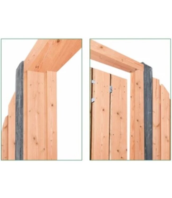 Tuindeurkozijn + aanslagligger geschaafd