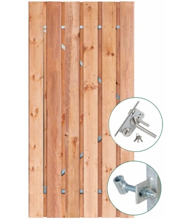 RCW Deur Motala/Kalmar 195x100cm Inclusief RVS slot