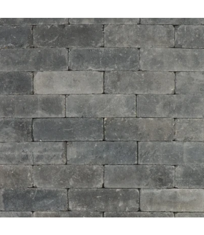 Trommelsteen Grijs/zwart Genuanceerd dikformaat Metro