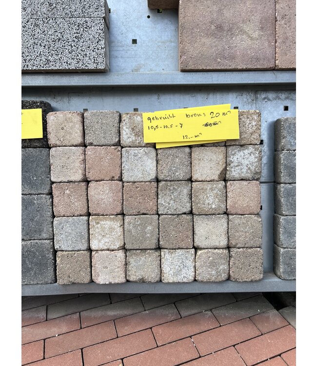 Restpartij 20M² Kobblestone Brons Genuanceerd Getrommeld