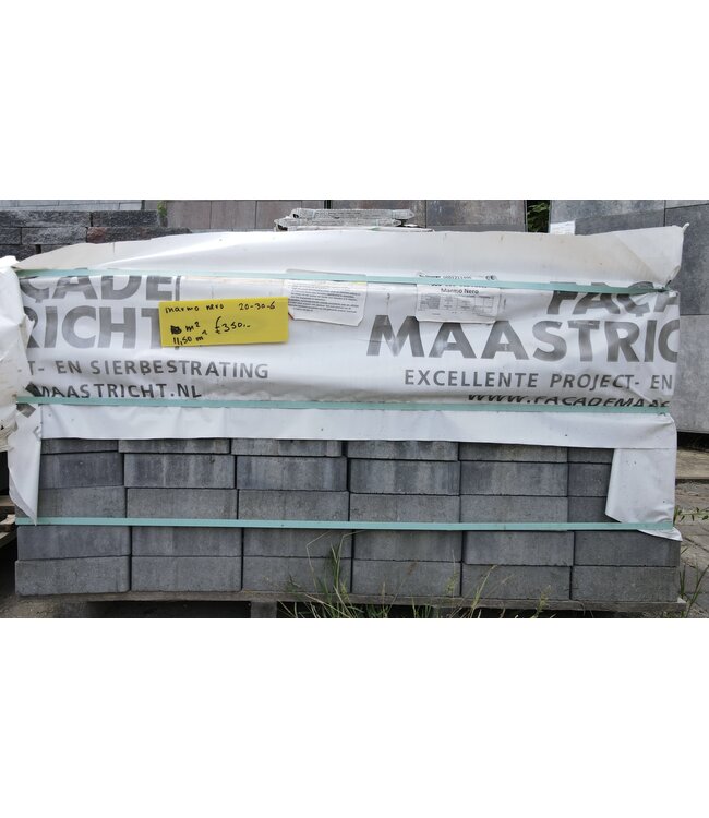 Partij 11,5 m² Marmo Nero 20x30x6 cm