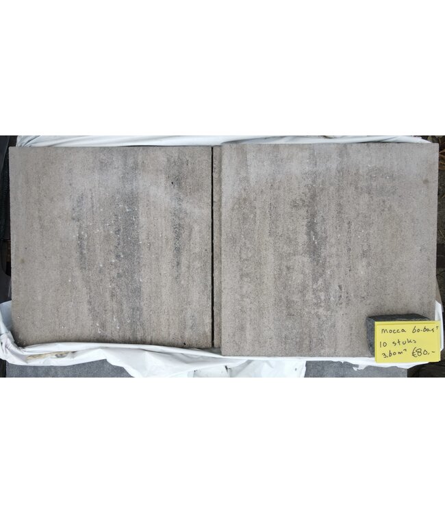 Partij 3,6 m² Mocca 60x60x5 cm