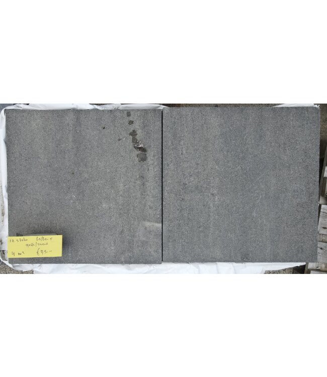 Partij 4 m² Betontegel Grijs/Zwart 60x60x5 cm
