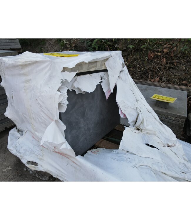 Partij 5 m² Gecoate Tegels Antraciet 60x60x4 cm