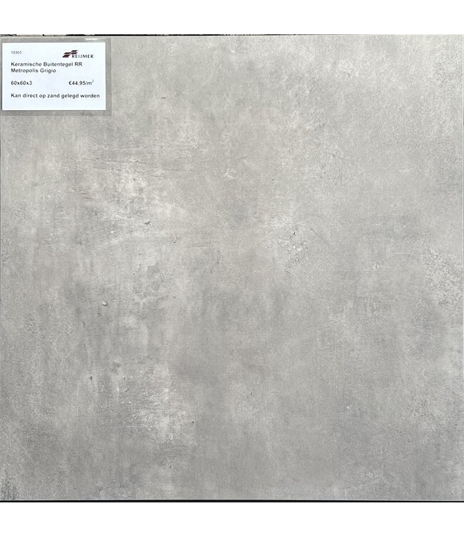 Keramische Buitentegel RR Metropolis Grigio
