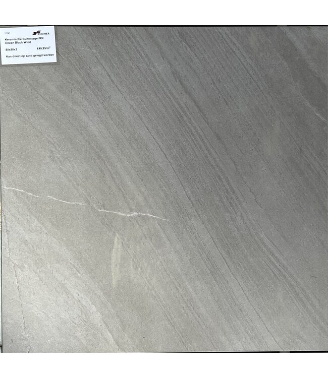 Keramische Buitentegel RR Ocean Black Wind