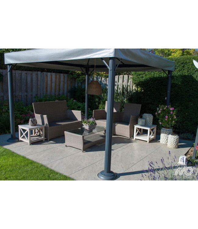 Keramische buitentegel Ceramaxx Andes Grigio 90x90x3cm