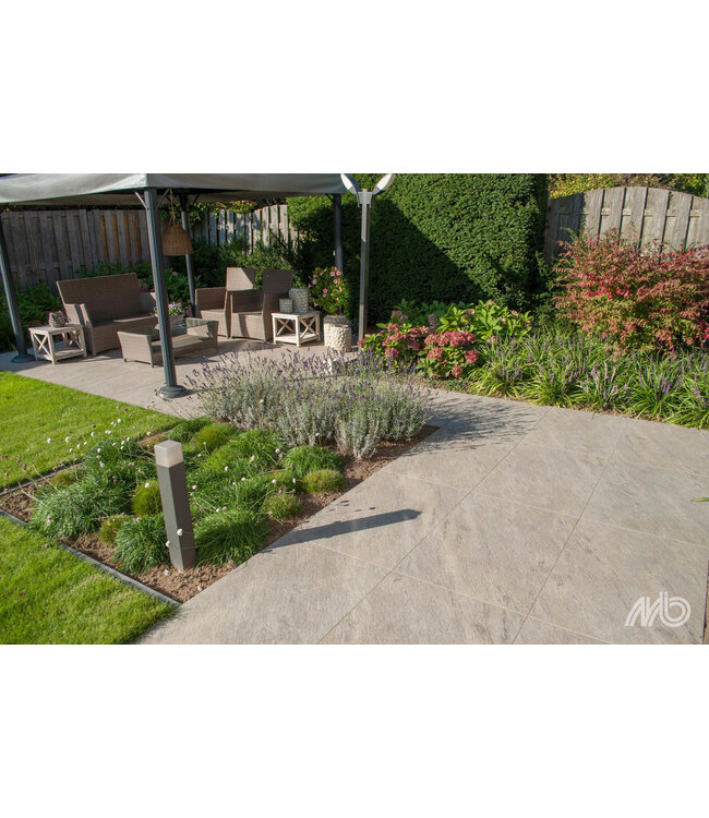 Keramische buitentegel Ceramaxx Andes Grigio 90x90x2cm