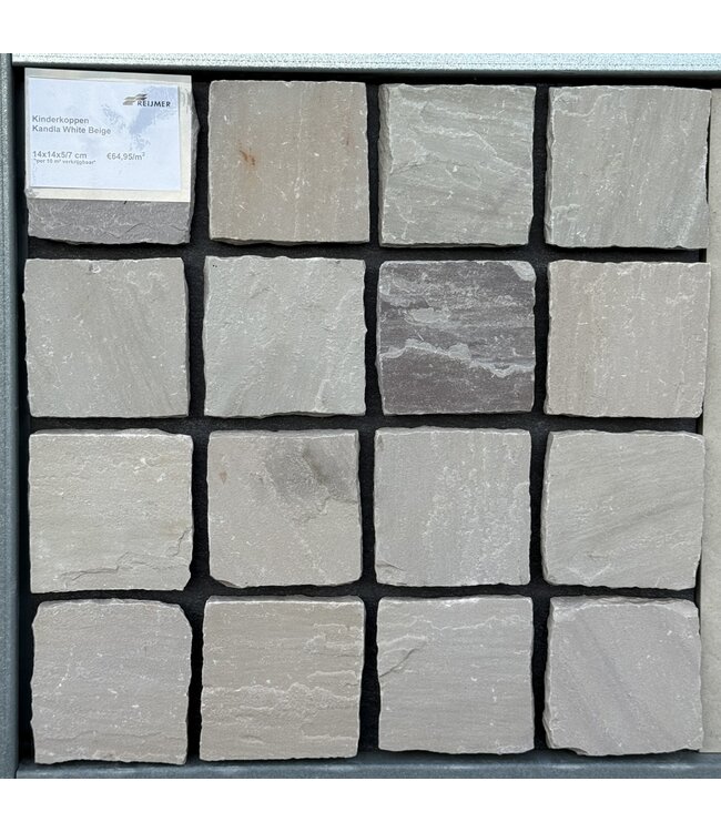 Kinderkoppen Kandla White Beige 14x14x5/7