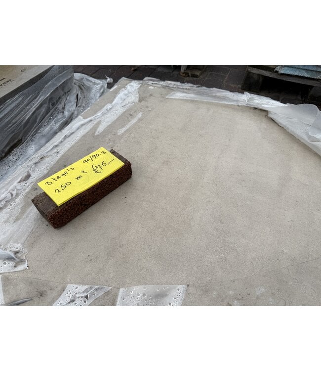 3x Keramisch 90x90x3cm