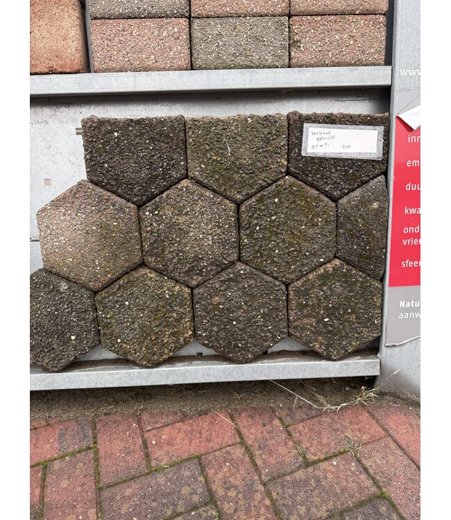 2e hands zeskant beton