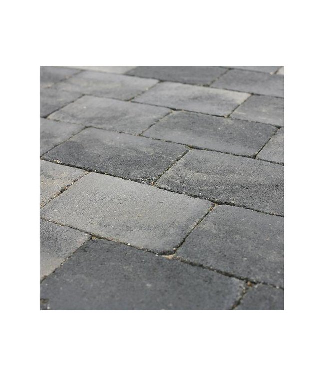 Trommelsteen Grijs/Zwart