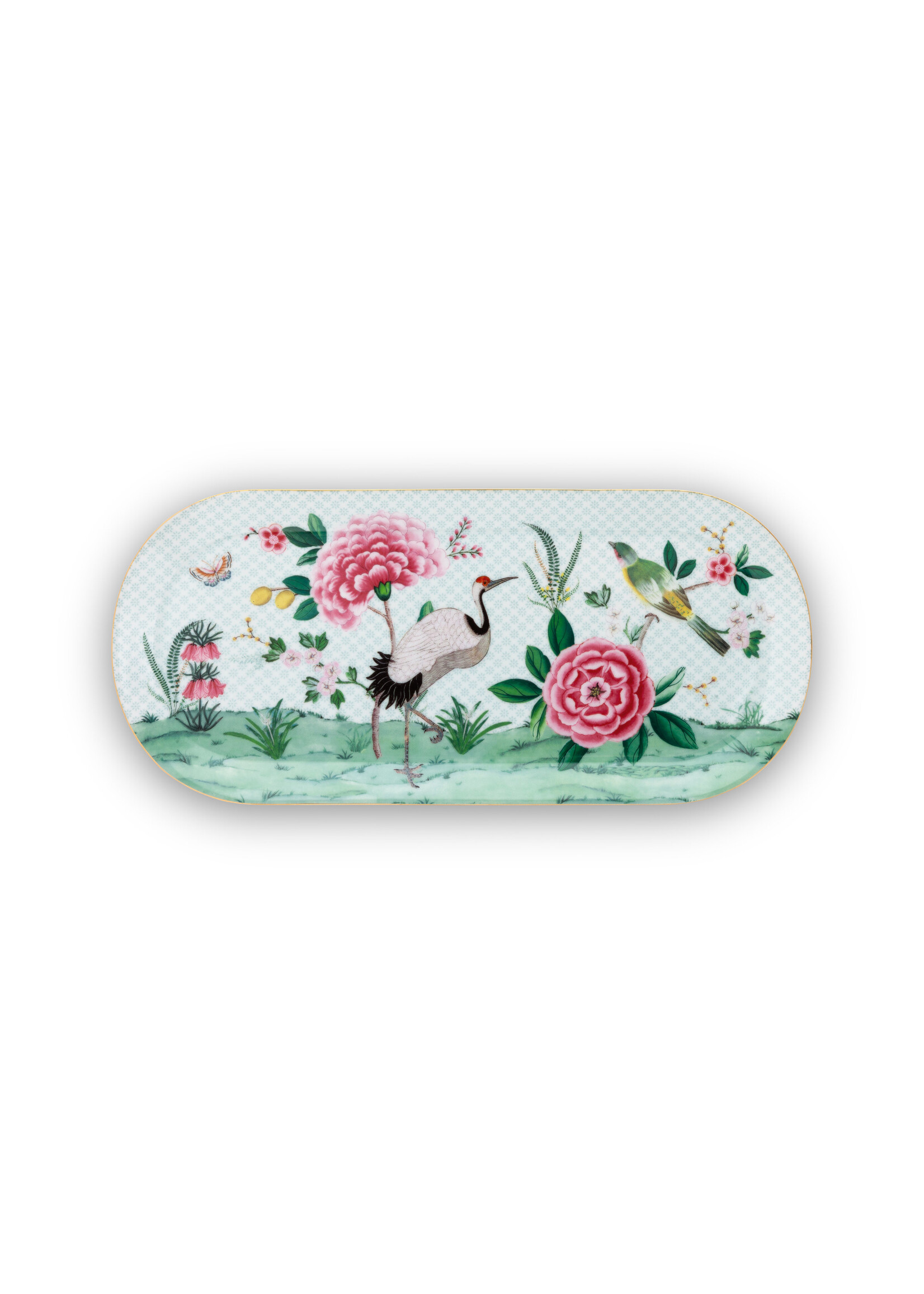 pip studio Cake Tray Rectangular Blushing Birds White 33,3x15,5cm