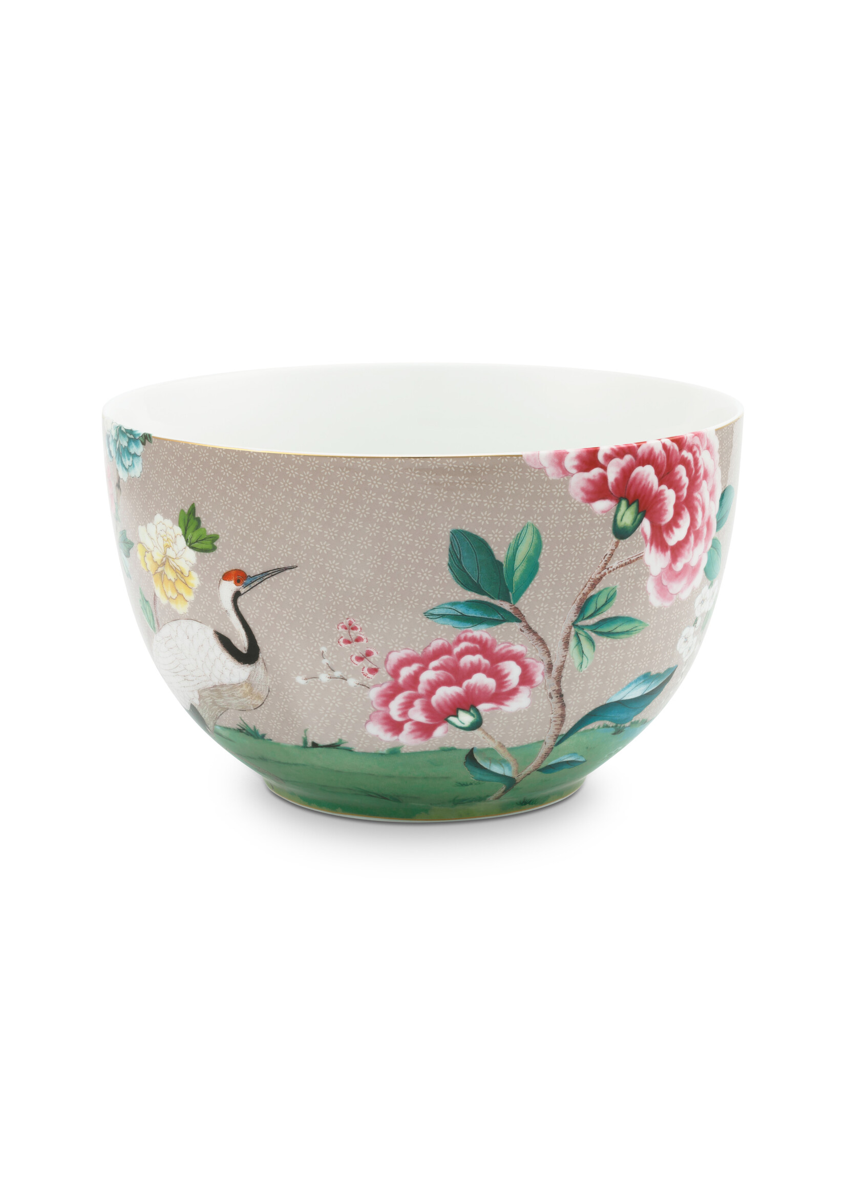 pip studio Bowl Blushing Birds Khaki 23cm