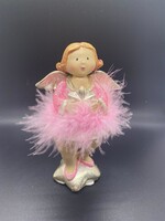 Engel met roze jurk en ster