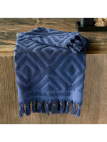 Riviera Maison RM Chic Towel dark blue 140x70