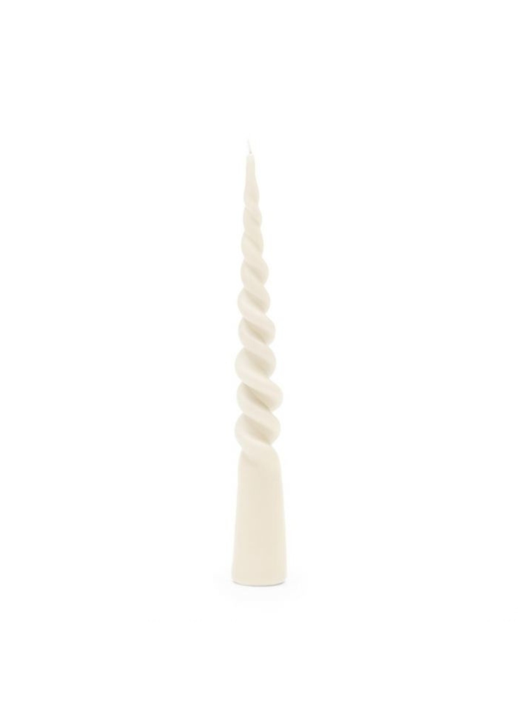 Riviera Maison Twisted Cone Candle off-white H35