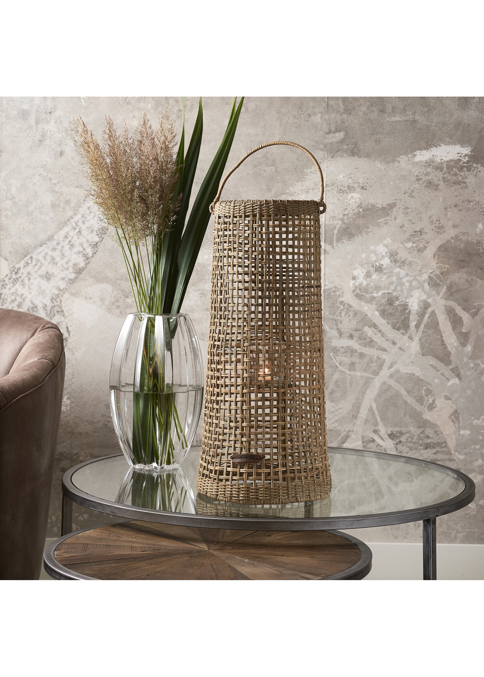 Riviera Maison Rustic Rattan Chandra Lantern L