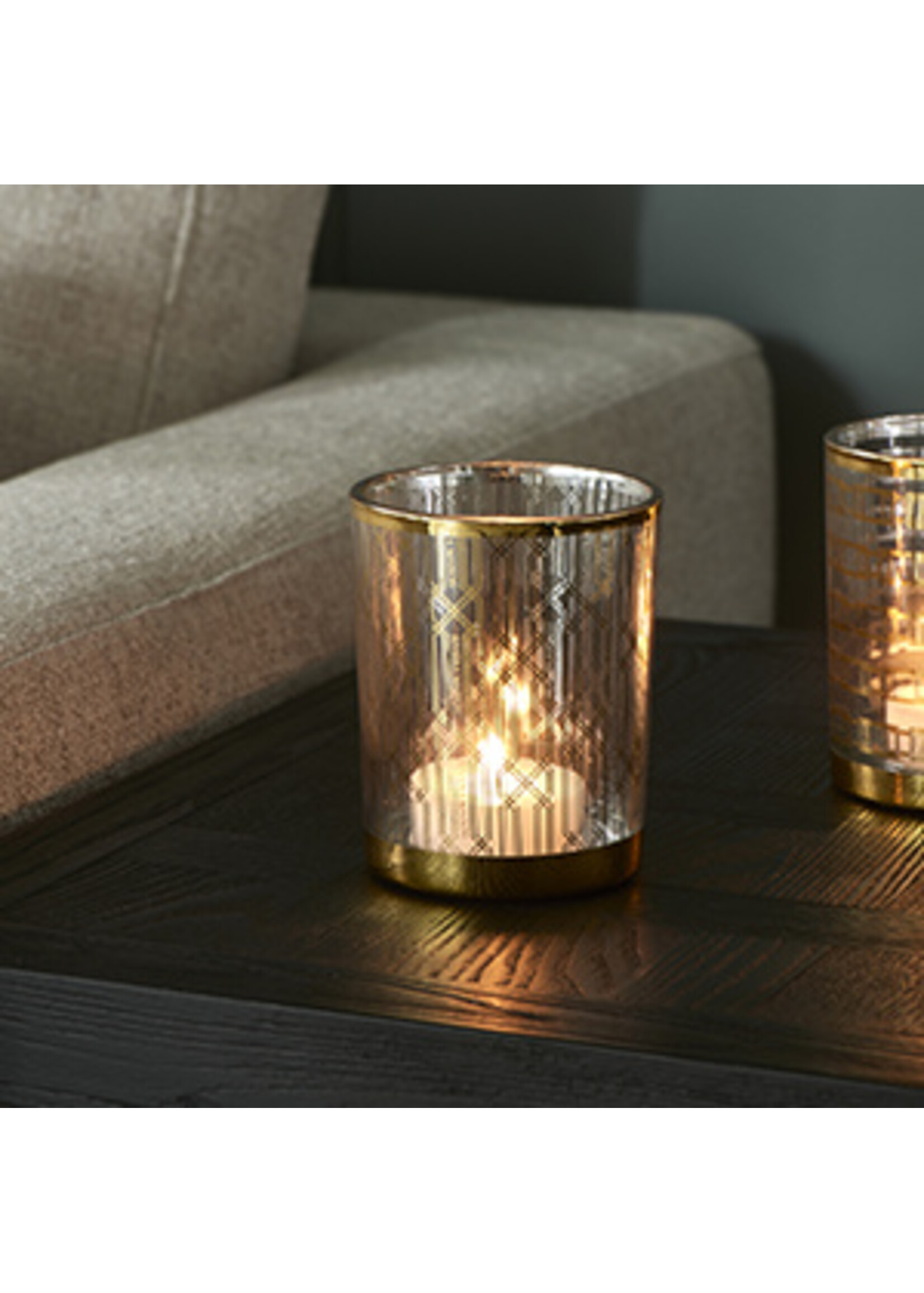 Riviera Maison RM Graphic Lines Votive gold