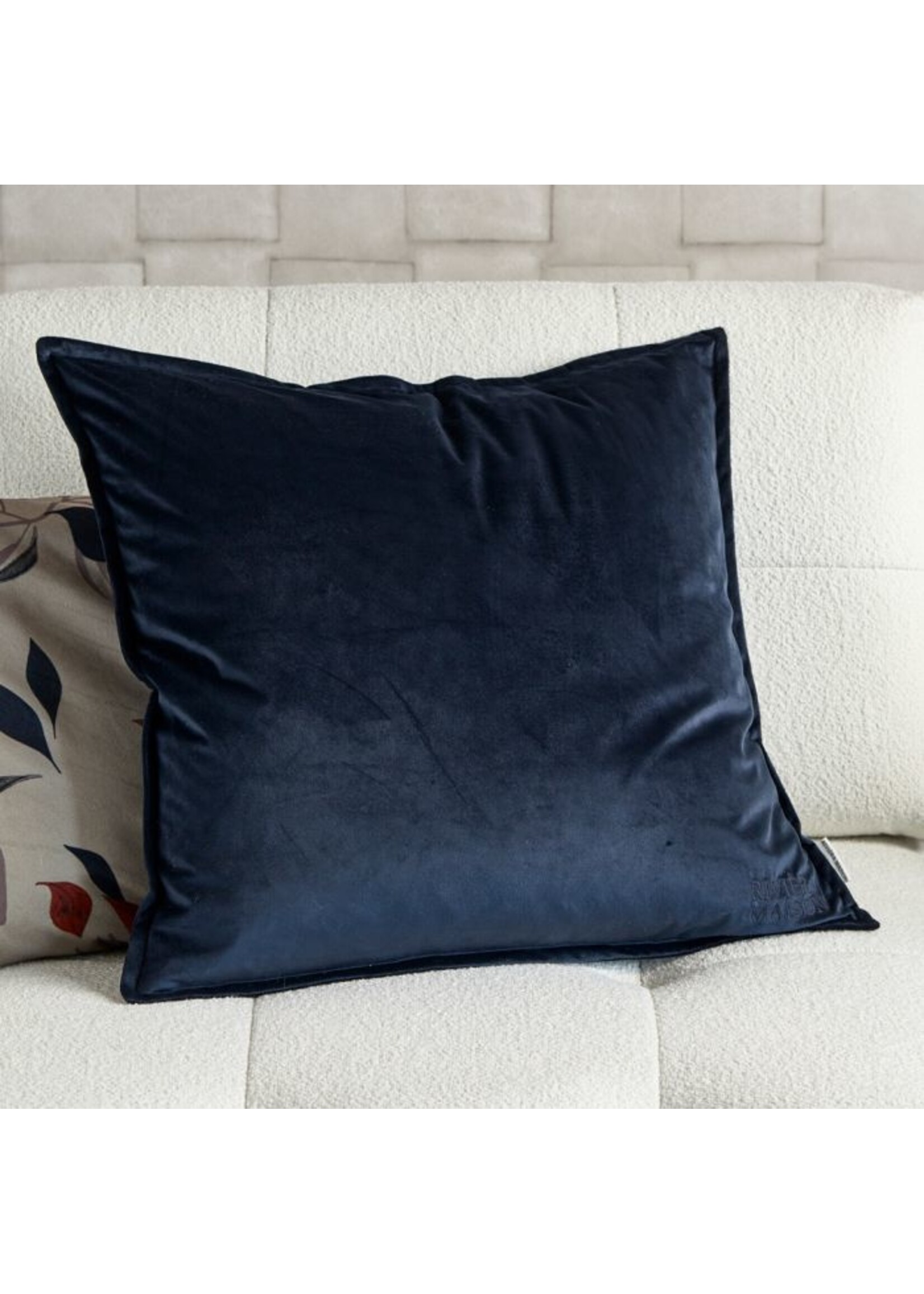 Riviera Maison RM Velvet Pillow Cover blue 60x60