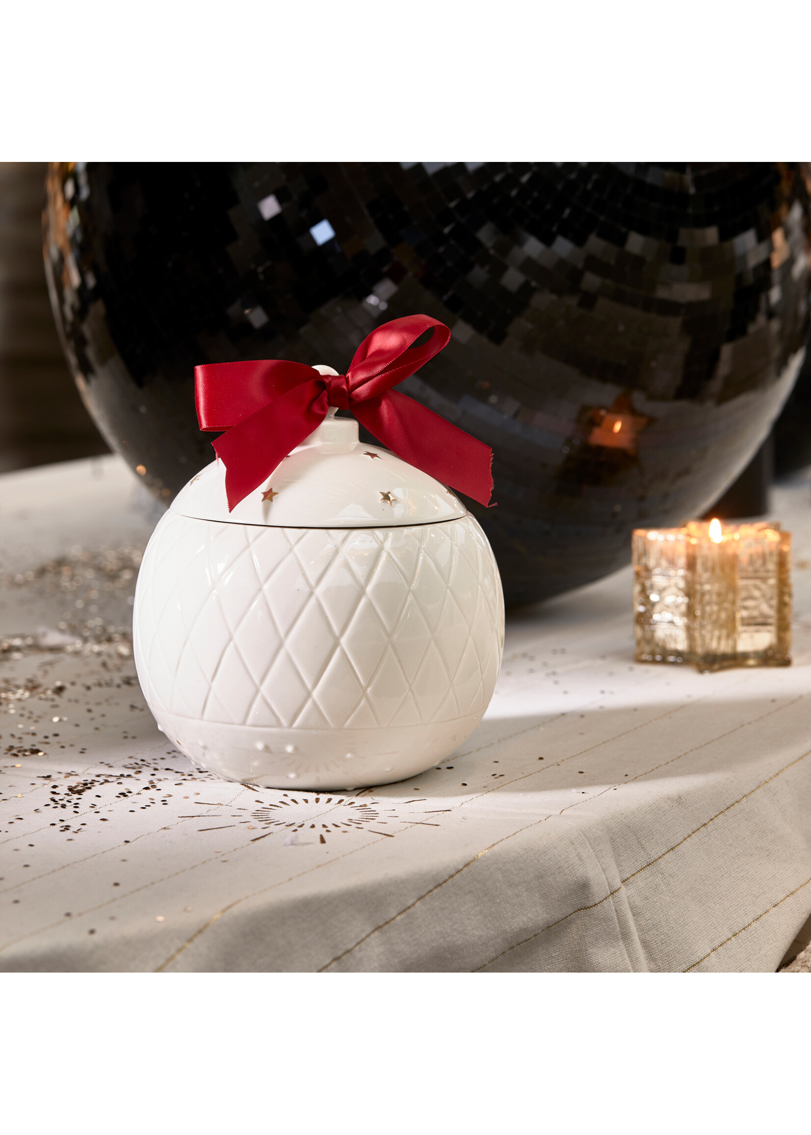 Riviera Maison Sparkling Ornament Storage Jar