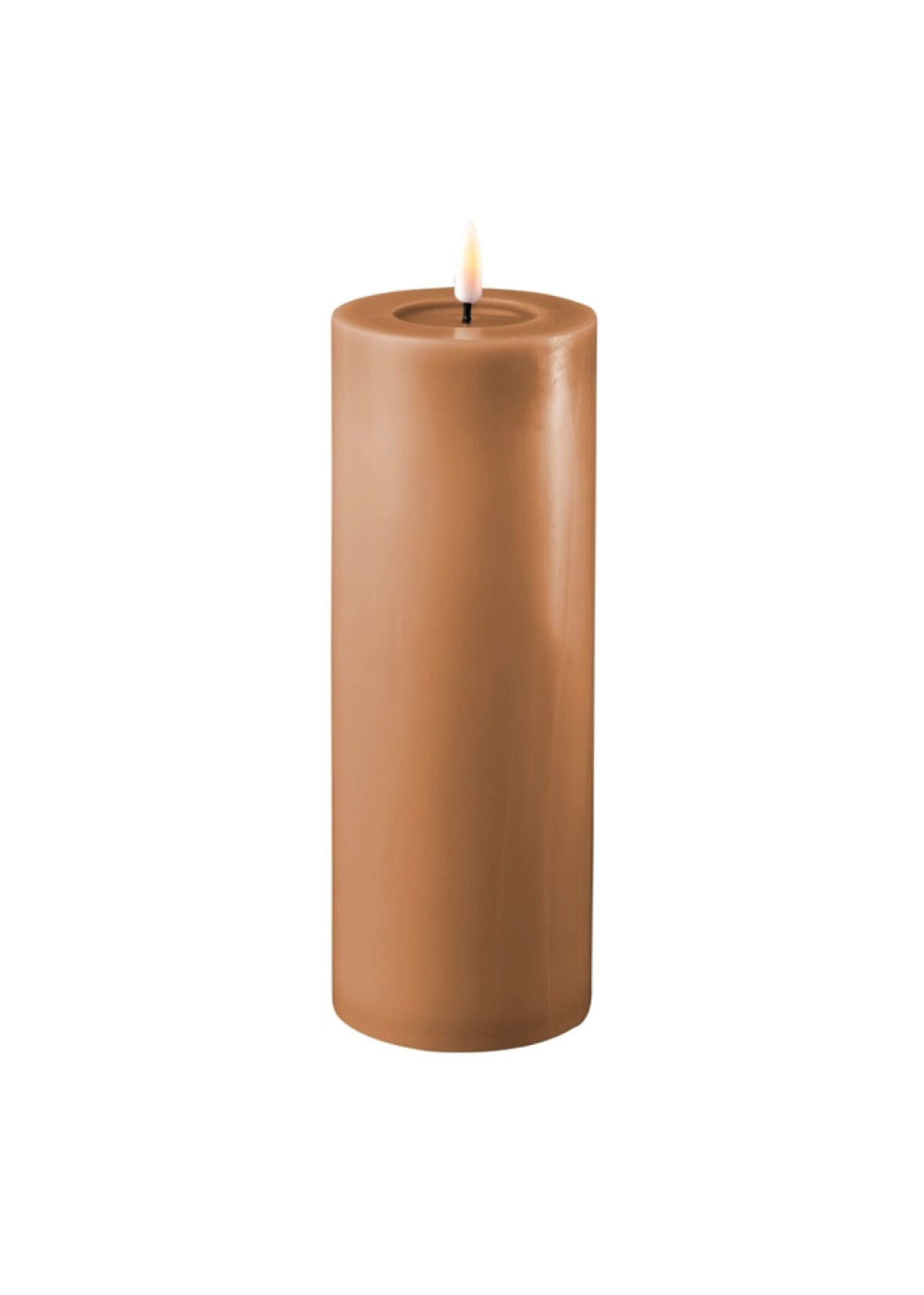 De Luxe Homeart Caramel LED Candle D: 7,5 * 20 cm