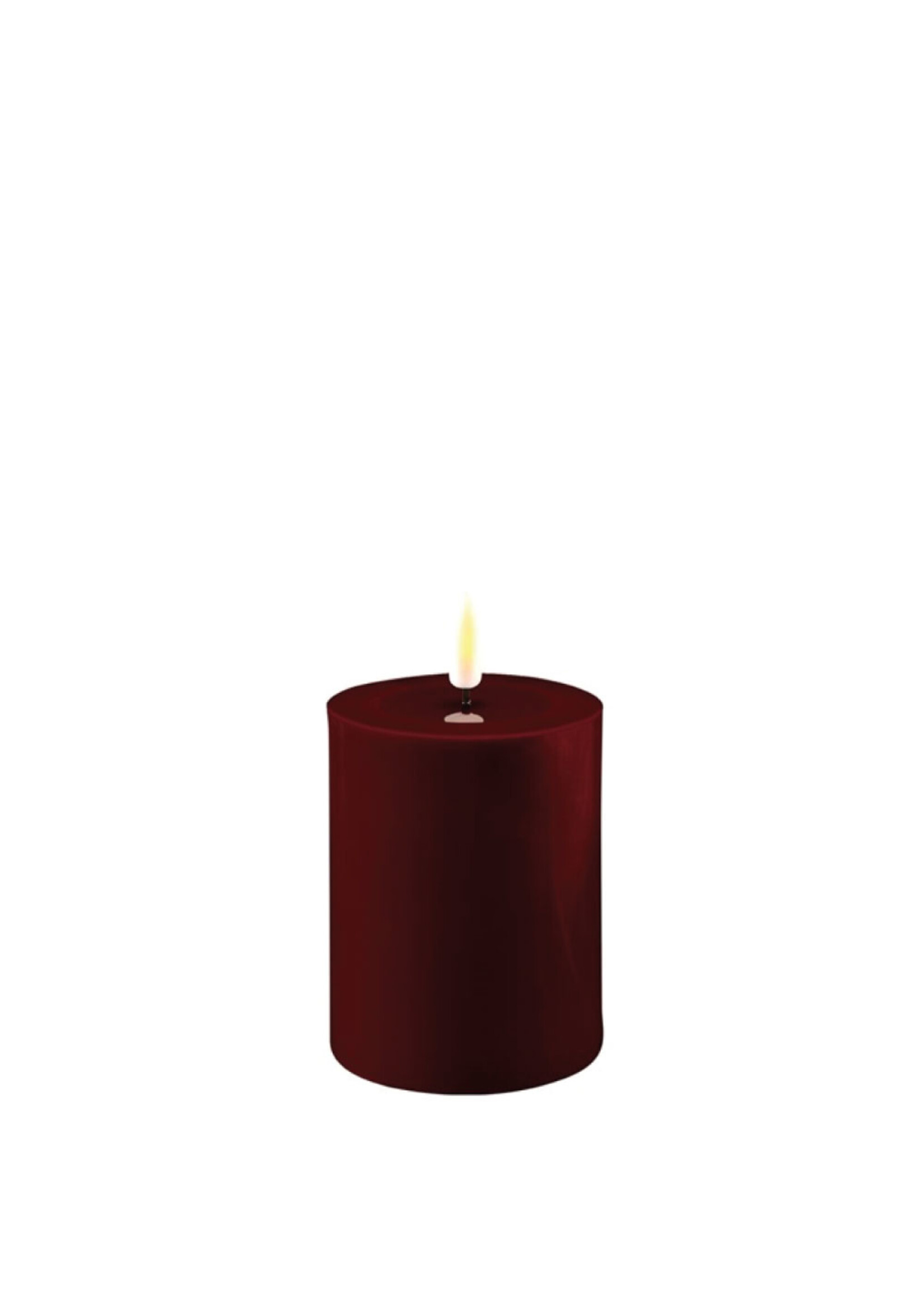 Bourgogne Red LED Candle D: 7,5 * 10 cm